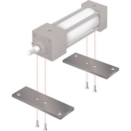 ALPHA TECHNOLOGIES Aignep USA Base Bar Mounting Kit 6" Bore NFPA Cylinder BB600